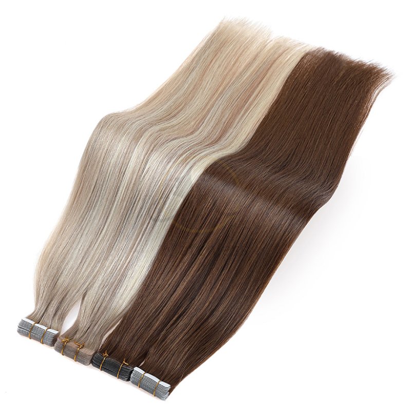 premium tape in human hair extensions for salon use
