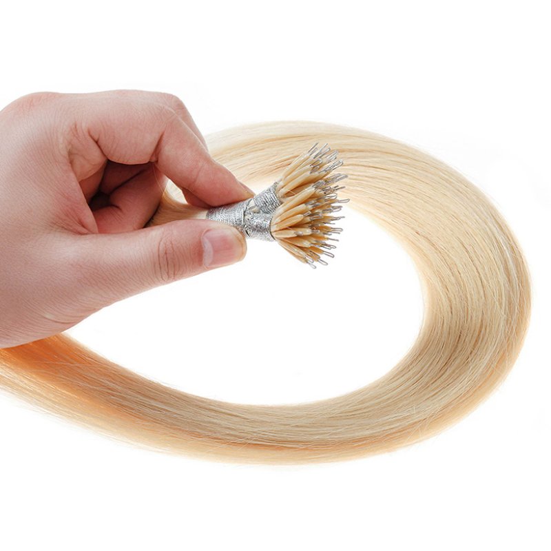 blonde human hair wig made from 100% real hair