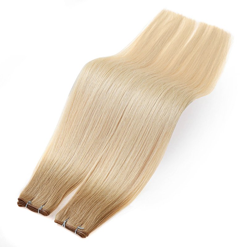 natural hair color swatches laid out on table