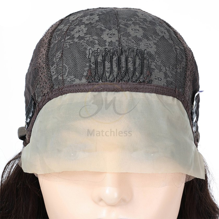 Swiss Lace Wig_with Machine Weft Back