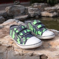 Durable vulcanized rubber sole kids shoes