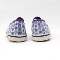 heart design canvas sneakers for girls