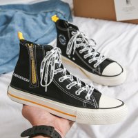 High top canvas shoes
