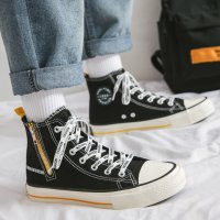High top canvas shoes
