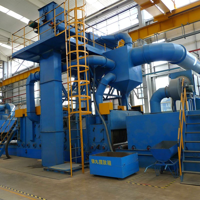 steel plate shot blasting equipment - heavy-duty