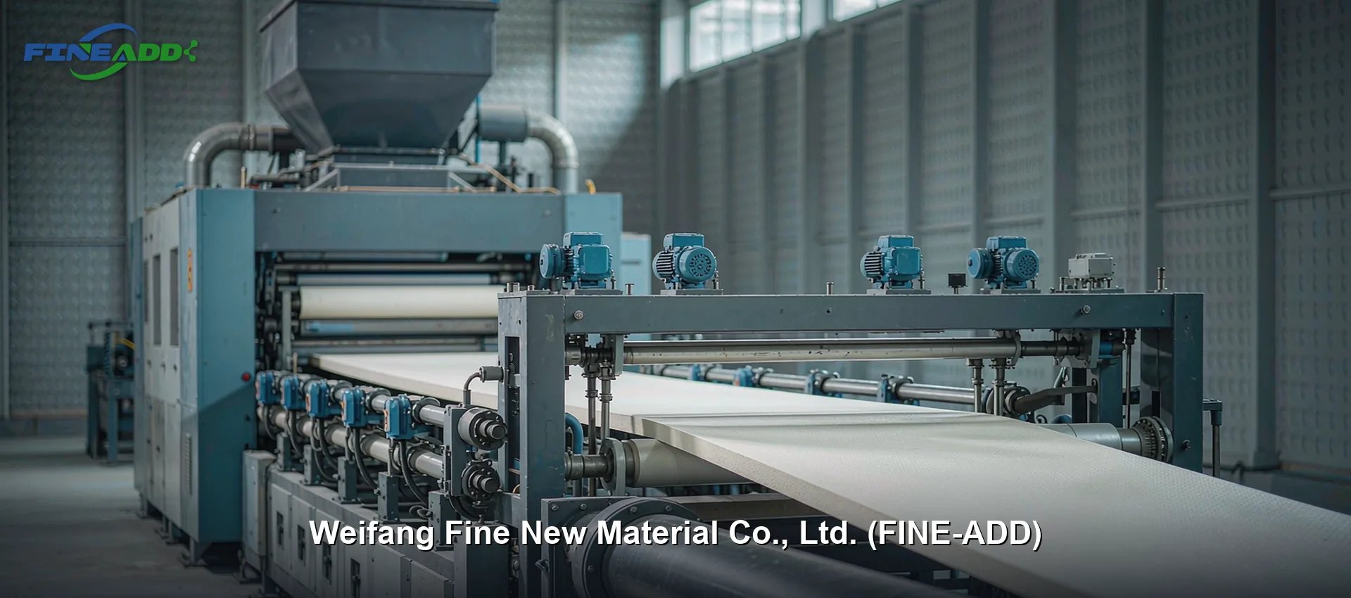 FINE-ADD PVC foam board extrusion solution with ACR processing aid and CPE 135A to eliminate cell collapse