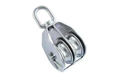 GS6814982 Rope double block with swivel eye, roll removable