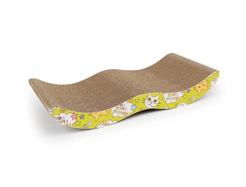 Wholesale S Shape Wavy Cat Scratcher , Cat Furniture Scratcher