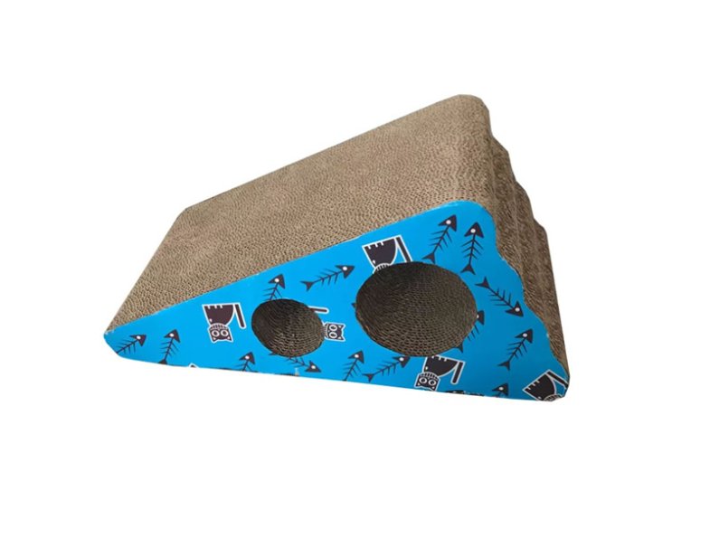Customized Cat Scratcher Board Sustainable Corrugated Wood Sisal Plush Bed New Standing Cat Toy Paper Christmas Gift Halloween