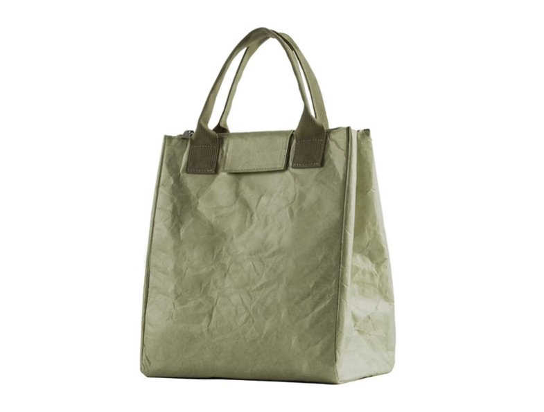 Custom Printed Logo Waterproof Handheld Bag Washable Kraft Paper Market Tote Shopping Bag