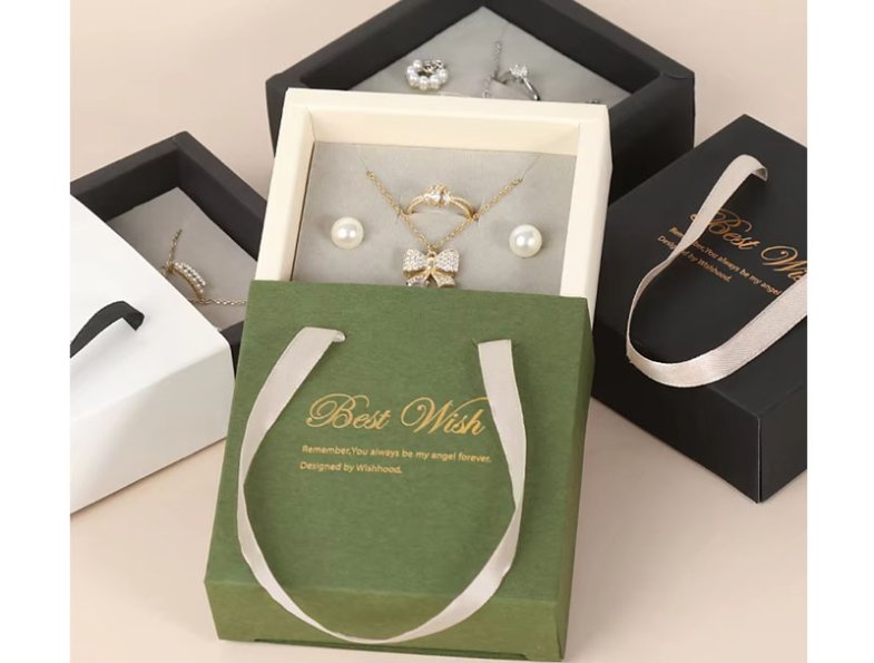 Wholesale Paper Box Jewel Box Earing Necklace Bracelet Ring Boxes Jewellery Packaging Jewelry Paper Packaging