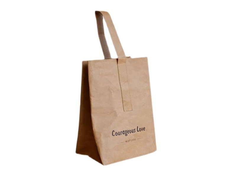 Luxury Carry Washable Kraft Paper Bag Large Capacity Kraft Paper Shopping Bag With Logo