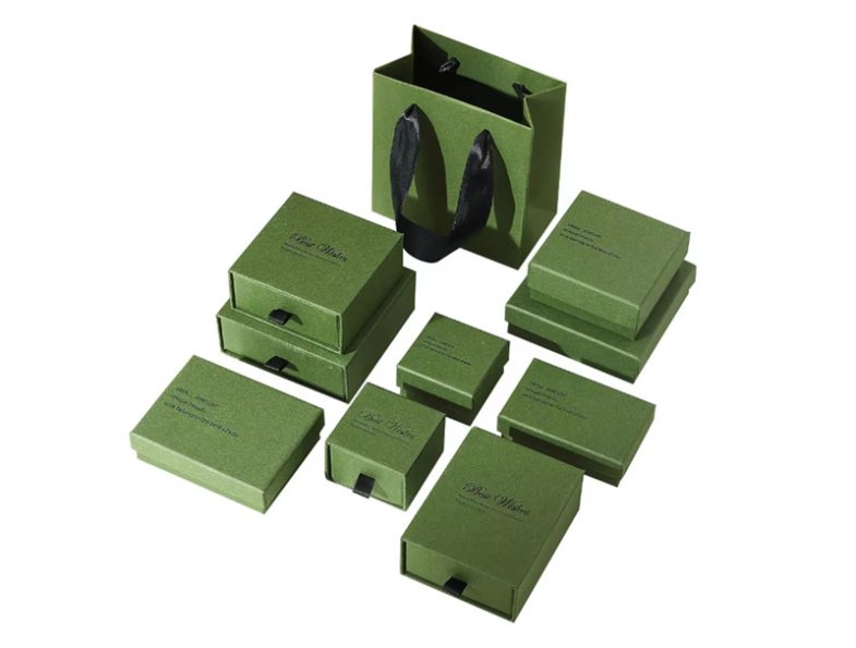 Modern Simple Jewelry Packaging Ring-Box Classy Paper Box Boyfriend for Valentine's Day Gifts