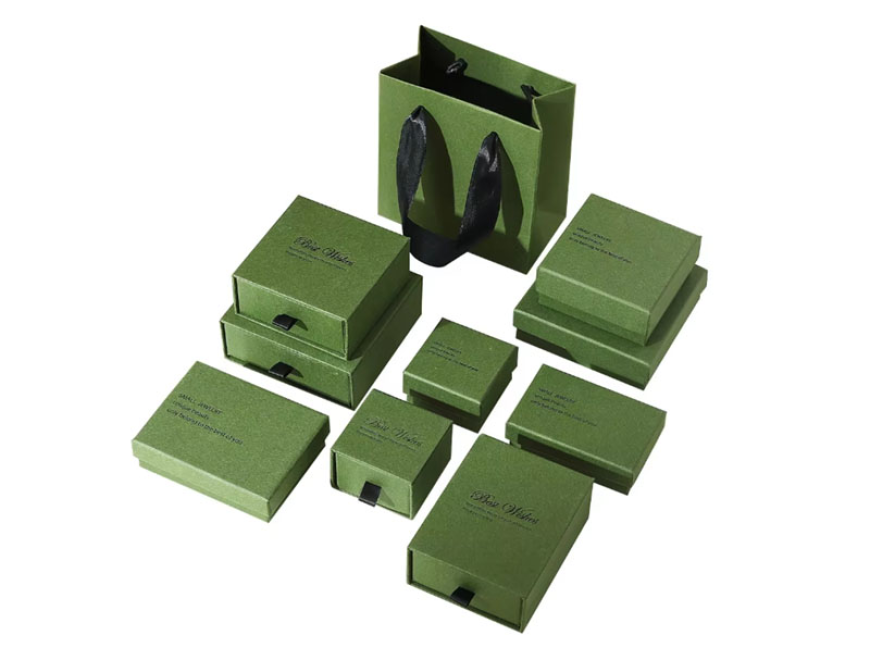 Modern Simple Jewelry Packaging Ring-Box Classy Paper Box Boyfriend for Valentine's Day Gifts