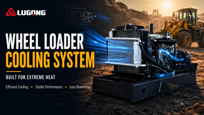 LuGong Wheel Loader Cooling System for Hot Weather