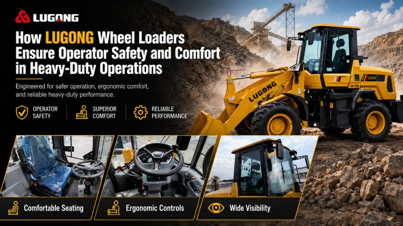 How LUGONG Wheel Loaders Ensure Operator Safety and Comfort in Heavy-Duty Operations