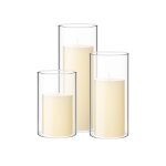transparent candle jar bulk supply by professional china glassware factory