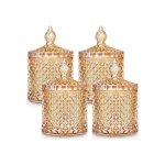 未标题-bulk custom round glass candle jars for gifting and eventsRound Glass Candle Jar with Lid