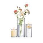 all glass flower vase for oversized floral arrangements