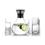 Oval Shaped Heatproof Glass Drink Jug
