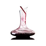 Hand-Blown Slanted Wine Carafe