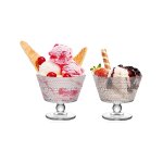 Polka Dot Ice Cream Glass