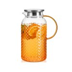 Polka Dot Heat-Resistant Glass Water Pitcher