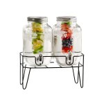 Glass Beverage Dispenser with Spigot