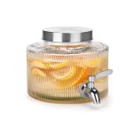 Round Glass Beverage Dispenser