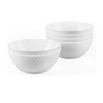 Patterned Opal Glass Bowl