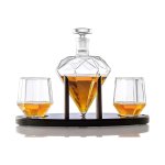 Modern Conical Glass Wine Decanter