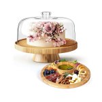 Glass Dessert Dome with Base