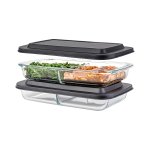 未标题-3_0006_7 Square Glass Baking Dish with  Divider