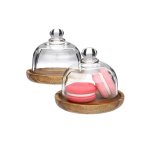 Clear Glass Cake Dome with Plate