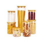 Glass Jar with Wooden Lid