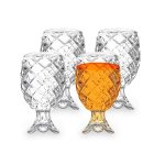 Clear Crystal Stemmed Drinking Glass