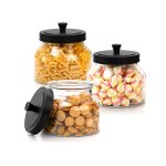 Round Glass Jar with Lid