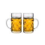 Glass Beer Mug for Bar and Home
