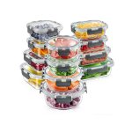 Set of Clear Glass Food Storage