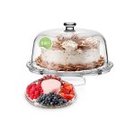 Glass Cheesecake Stand with Lid