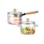 Glass Casserole Pot with Handle