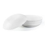 Patterned Opal Glass Dome