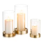 1.2 Clear Glass Candle Holder Jar