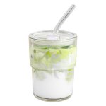 1.1 Vintage Ribbed Glass Cup