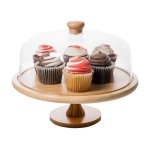 1.2 Footed Glass Cake Dome Display Stand
