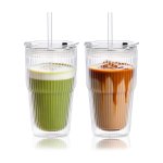 3.2Double-Walled Insulated Glass Cup with Lid（3）