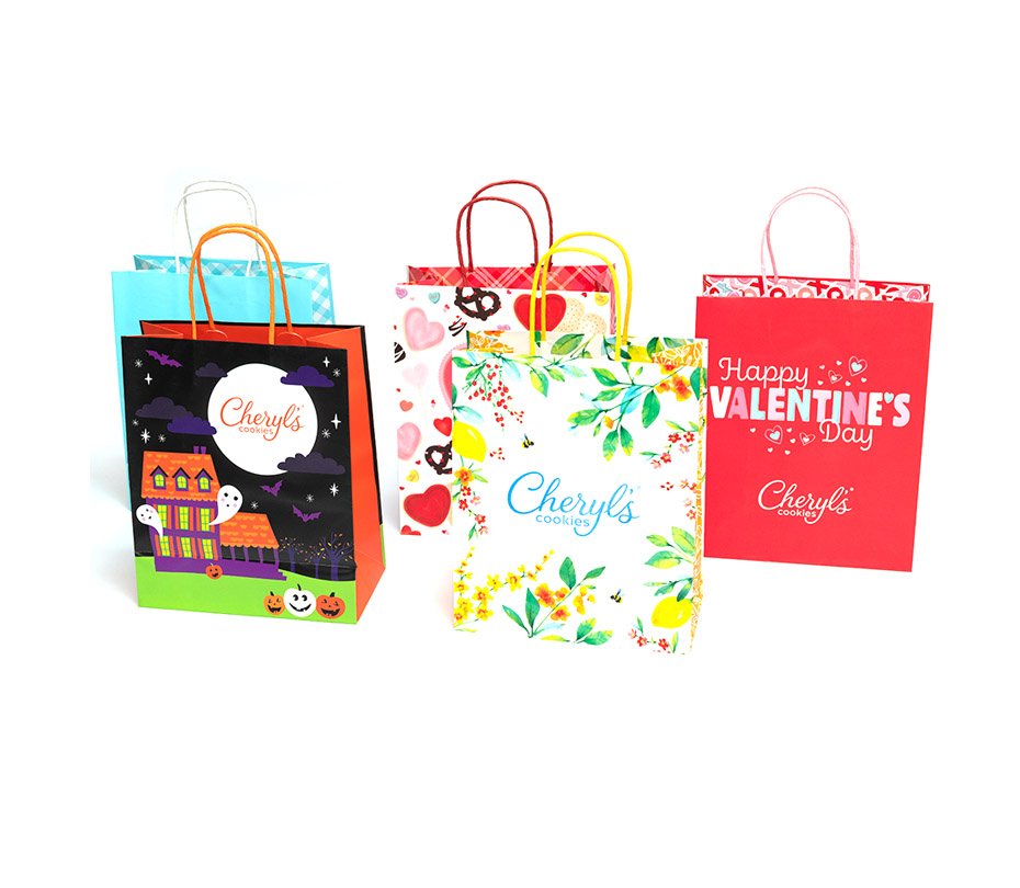 Twisted paper handle shopper