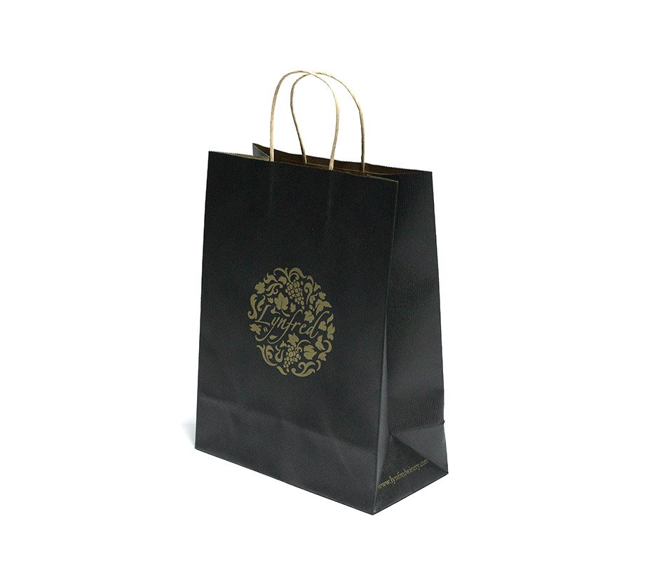 Twisted paper handle shopper