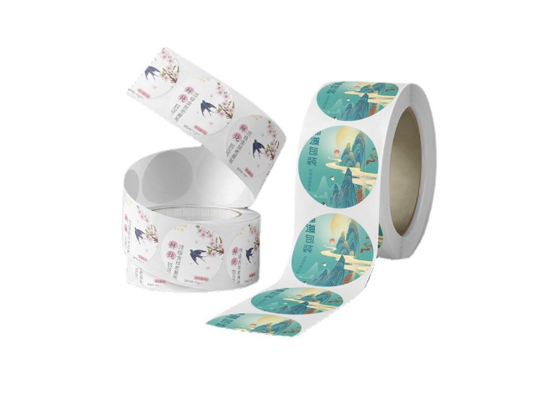 Roll-type self-adhesive barcode paper