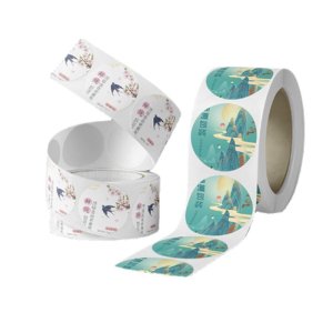 Roll-type self-adhesive barcode paper